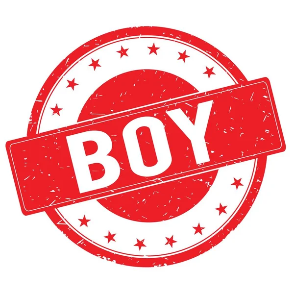 BOY stamp sign red — Stock Photo, Image