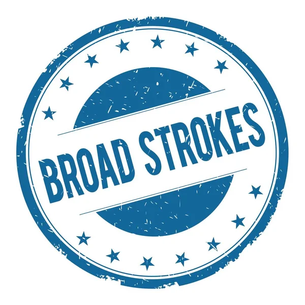 BROAD STROKES stamp sign — Stock Photo, Image