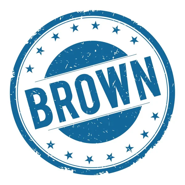 BROWN stamp sign — Stock Photo, Image