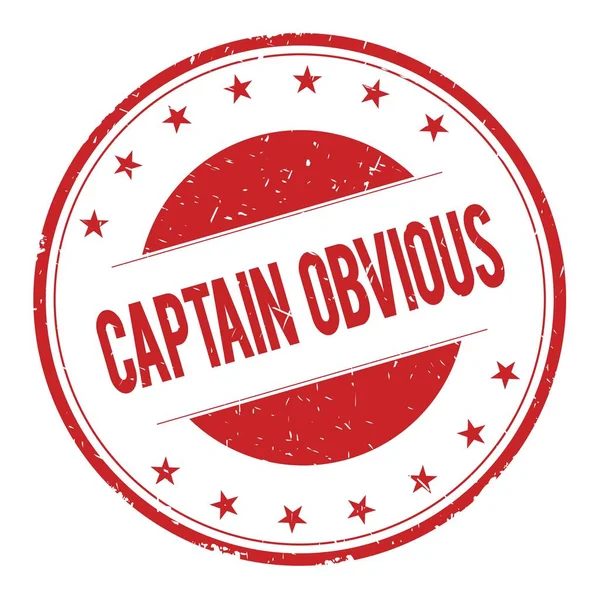 CAPTAIN-OBVIOUS stamp sign — Stock Photo, Image