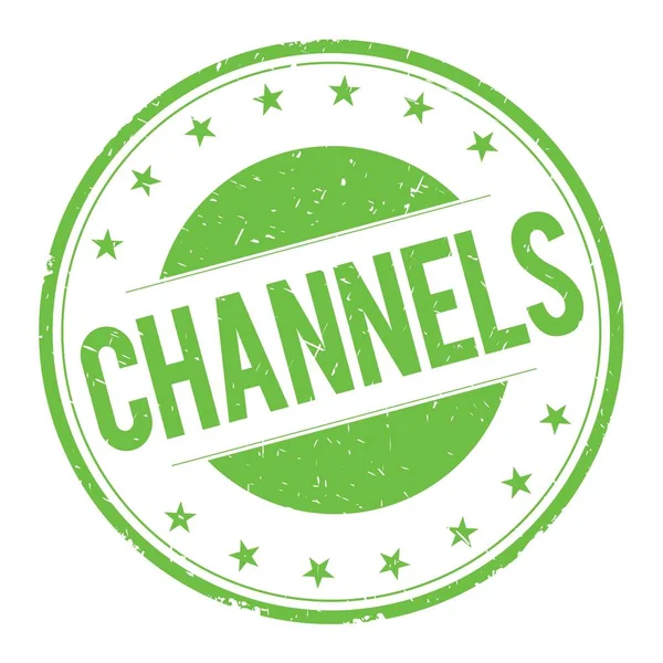 CHANNELS stamp sign — Stock Photo, Image