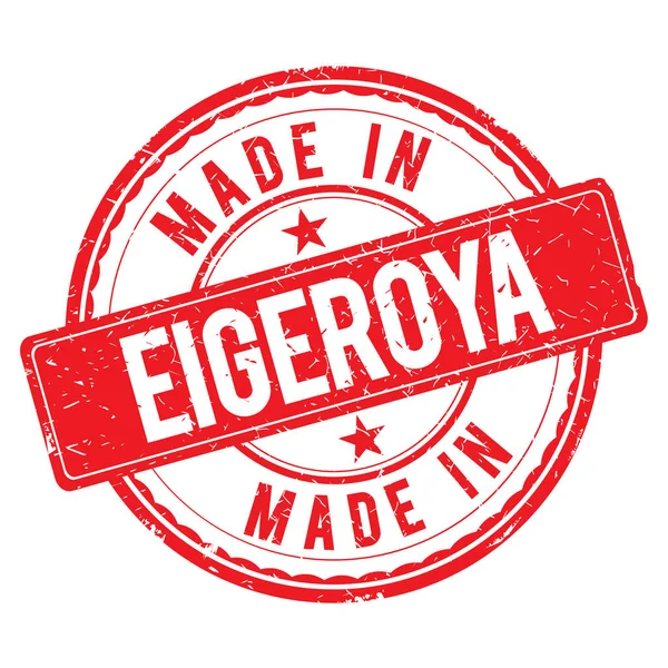 Hecho en sello EIGEROYA — Foto de Stock