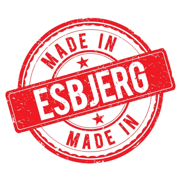 Fabricado en sello ESBJERG —  Fotos de Stock
