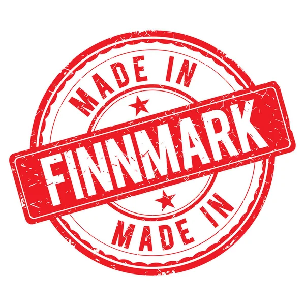 Hecho en sello FINNMARK —  Fotos de Stock