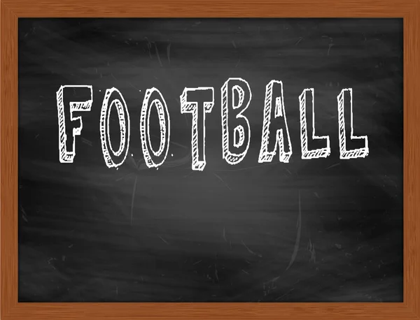 FOOTBALL handwriting text on black chalkboard — стоковое фото