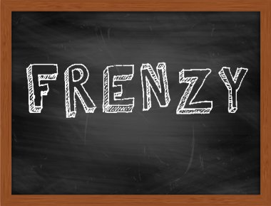 Çılgınlık el Siyah Kara tahta metin yazma