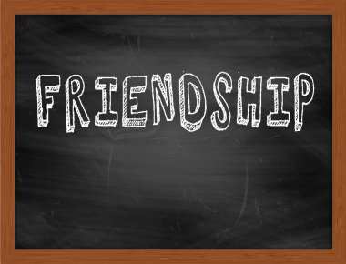 Dostluk el Siyah Kara tahta metin yazma