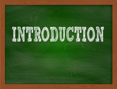 Yeşil kara tahta üzerinde el yazısı giriş metin