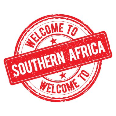 Hoşgeldin Güney Afrika damga.