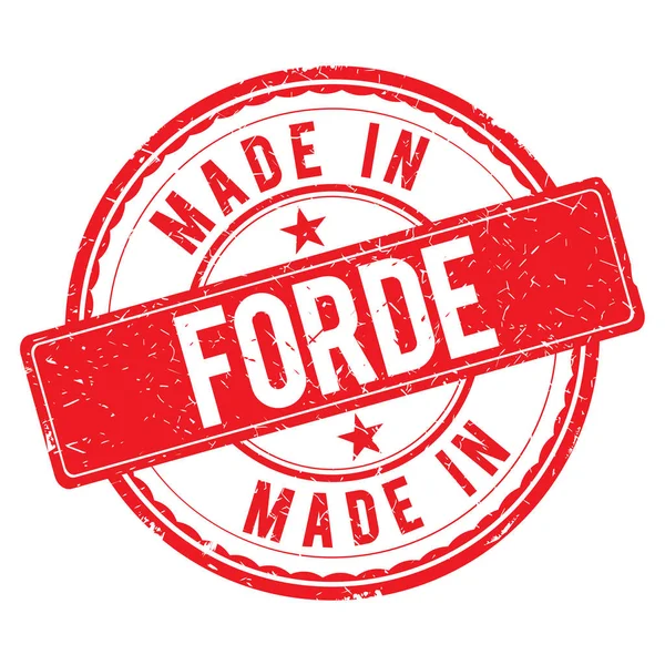 Made in FORDE stamp — Stock Photo, Image