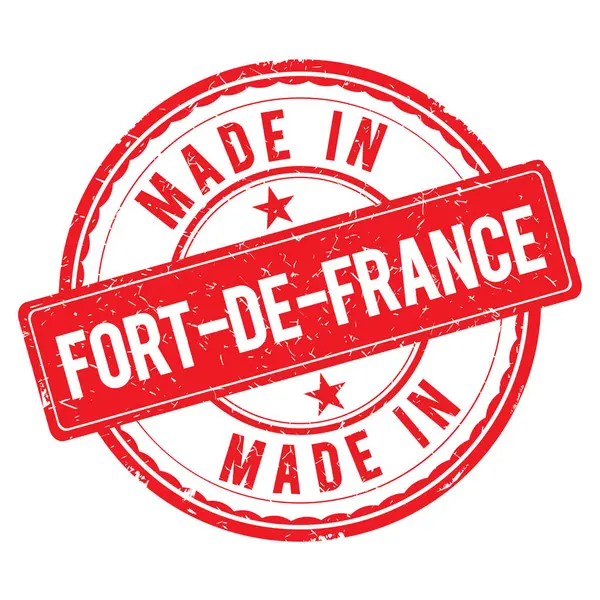 Зроблено в Fort-De-France штамп — стокове фото