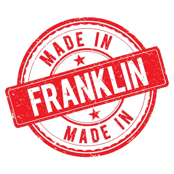 Fabricado en sello FRANKLIN —  Fotos de Stock