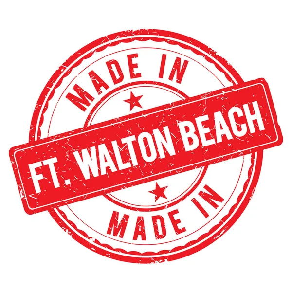 Fabricado en sello FT-WALTON BEACH —  Fotos de Stock