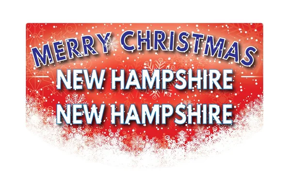 NEW HAMPSHIRE NEW HAMPSHIRE   Merry Christmas greeting card