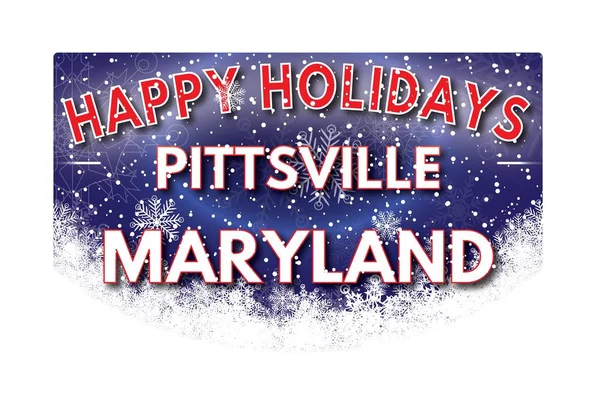 PITTSVILLE MARYLAND   Happy Holidays greeting card