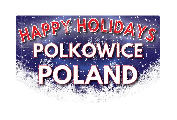 POLKOWICE POLAND   Happy Holidays greeting card