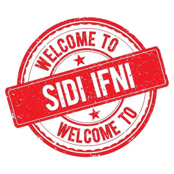 Üdvözöljük a Sidi Ifni bélyegző. — Stock Fotó