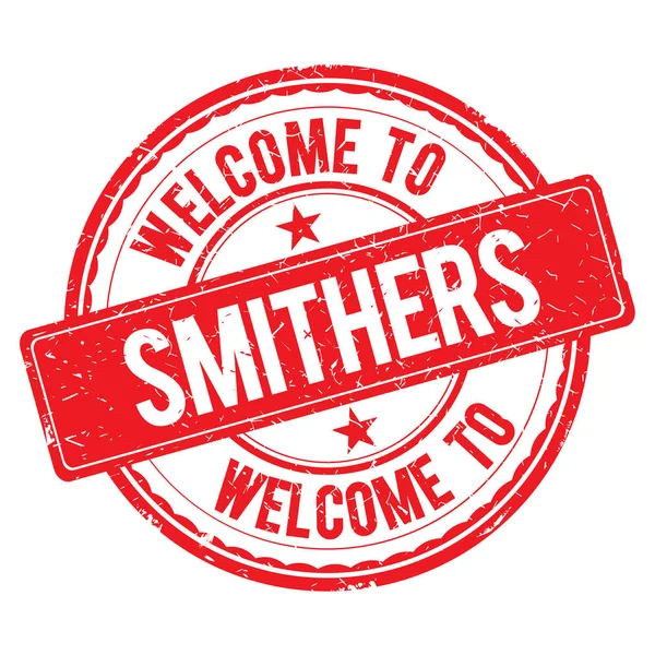 Welkom bij Smithers stempel. — Stockfoto