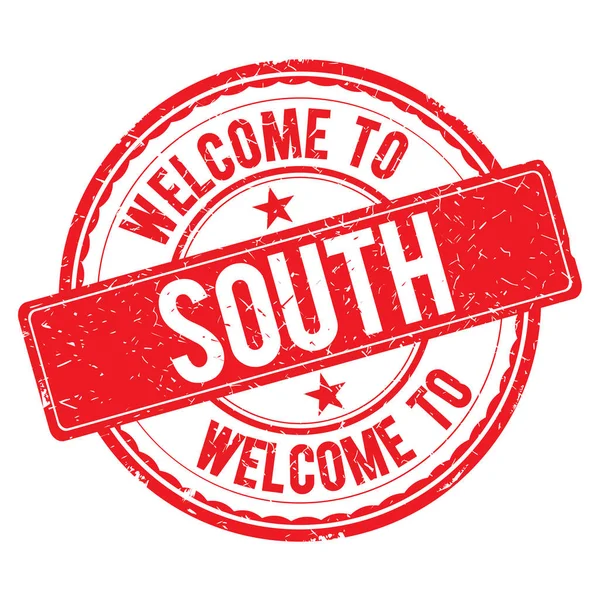 Добро пожаловать на SOUTH Stamp . — стоковое фото