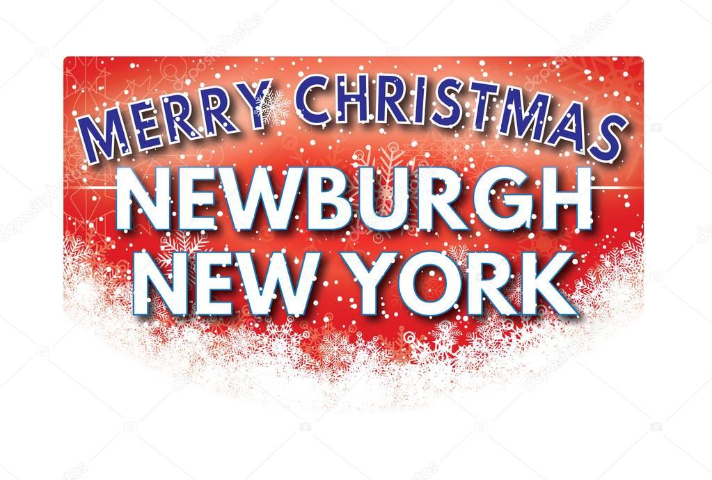 NEWBURGH NEW YORK   Merry Christmas greeting card