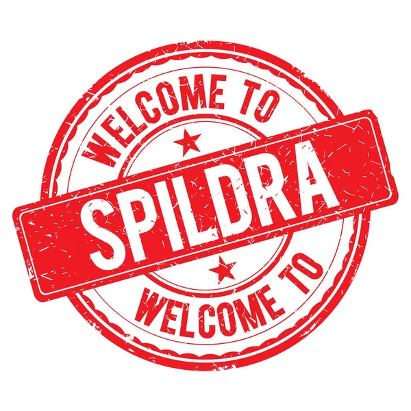 Bienvenido al sello SPILDRA . — Foto de Stock