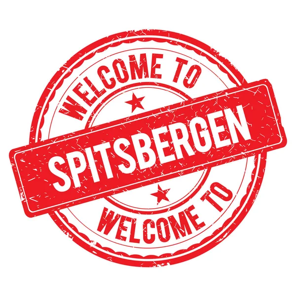 Bienvenido al sello SPITSBERGEN . — Foto de Stock