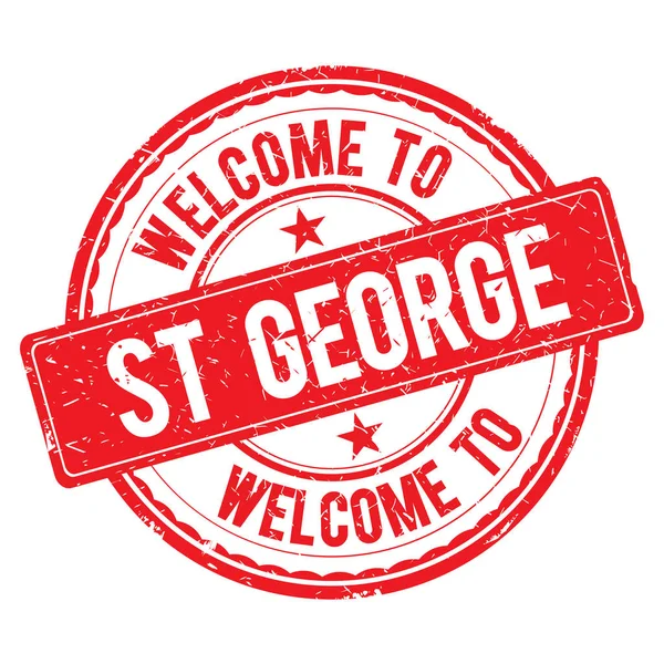 Bienvenido al sello ST GEORGE . — Foto de Stock