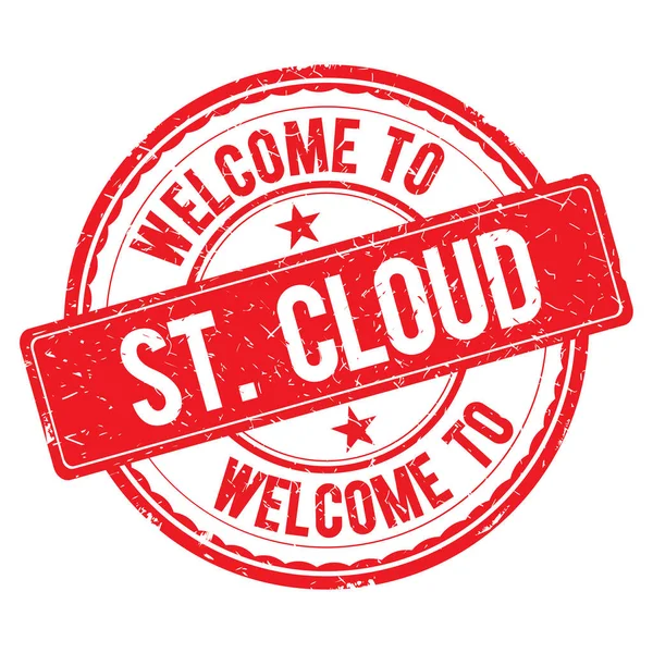 Bienvenido al sello ST-CLOUD . — Foto de Stock