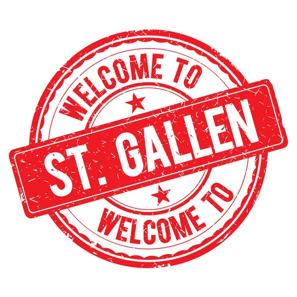 Bienvenido al sello ST-GALLEN . — Foto de Stock