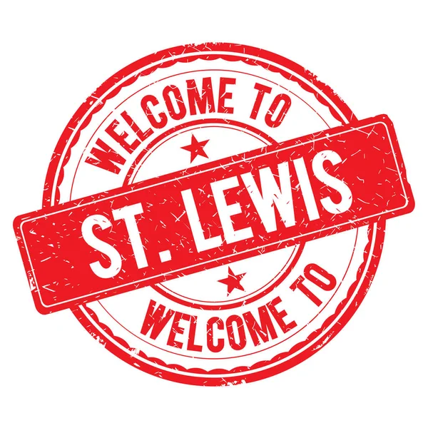 Bienvenido al sello ST-LEWIS . — Foto de Stock