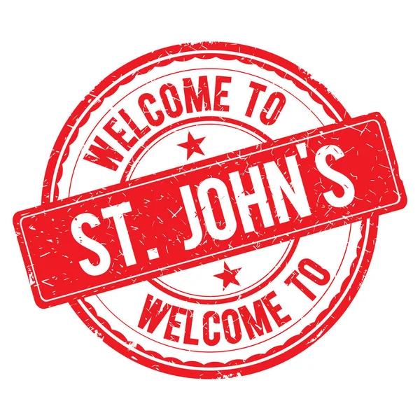 Bienvenido al sello ST-JOHNS . — Foto de Stock