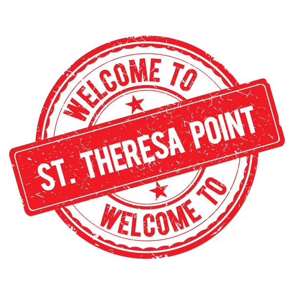 Bienvenido al sello ST-THERESA POINT . — Foto de Stock