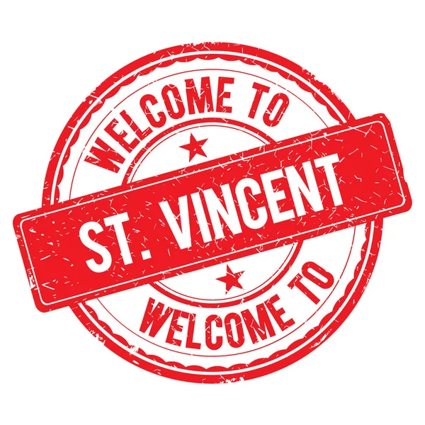 Bienvenido al sello ST-VINCENT . — Foto de Stock
