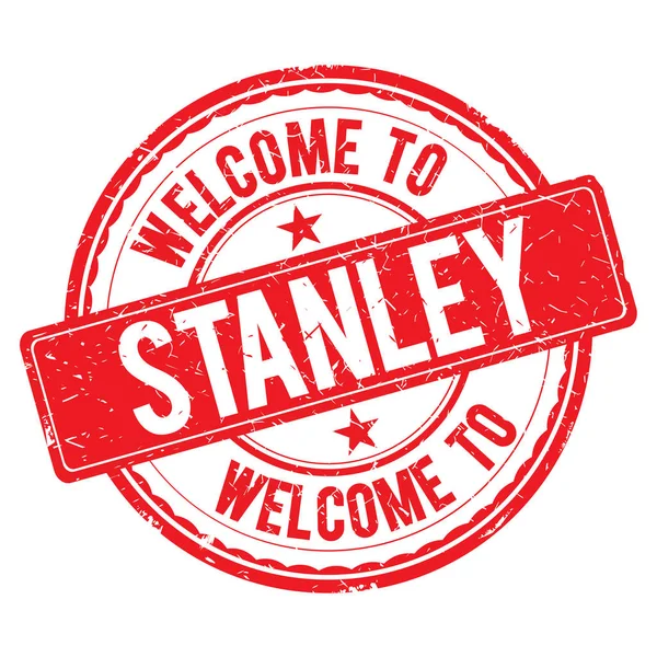 Welkom bij Stanley stempel. — Stockfoto