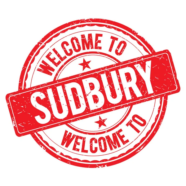 Bienvenido al sello de SUDBURY . — Foto de Stock