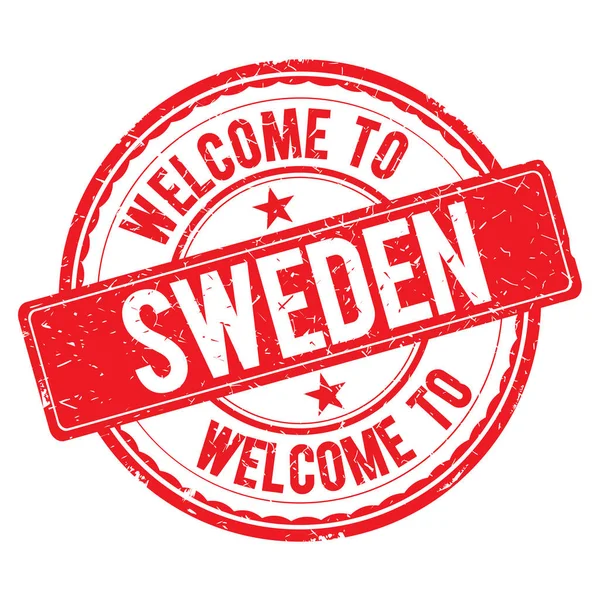 Welcome to SWEDEN Stamp. — Stock Photo, Image