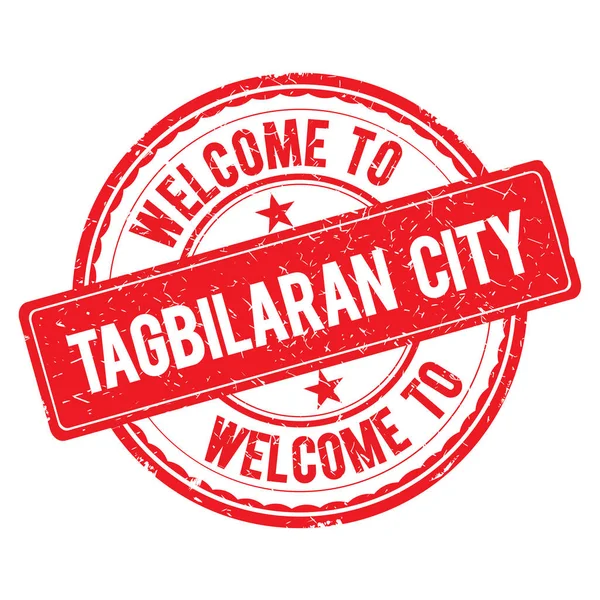 Bienvenido al sello de la ciudad de TAGBILARAN . —  Fotos de Stock