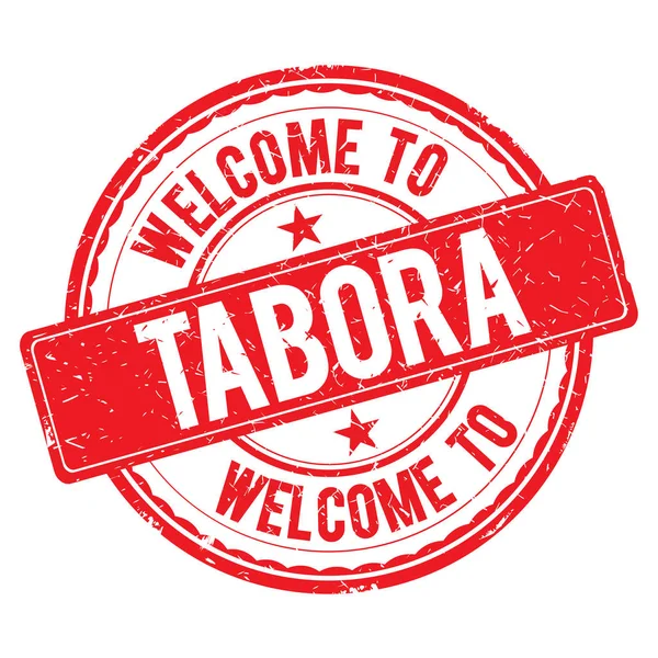 Welkom bij Tabora stempel. — Stockfoto