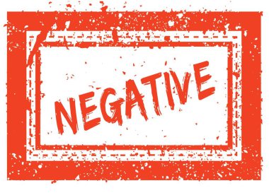 Turuncu kare çerçeve lastik damgası doku ile olumsuz