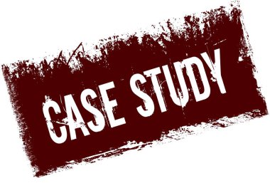 Kırmızı retro sıkıntılı arka plan Case Study.
