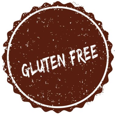 Grunge lastik damgası Gluten ücretsiz damga içinde yazılı metinle