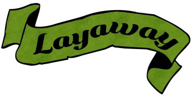 Layaway yeşil şerit.