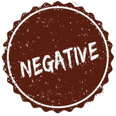 Grunge lastik damga damga içinde yazılı negatif metinle