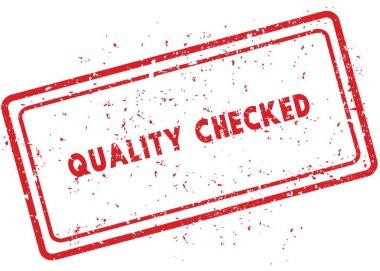 Lastik damga kırmızı kalite kontrol