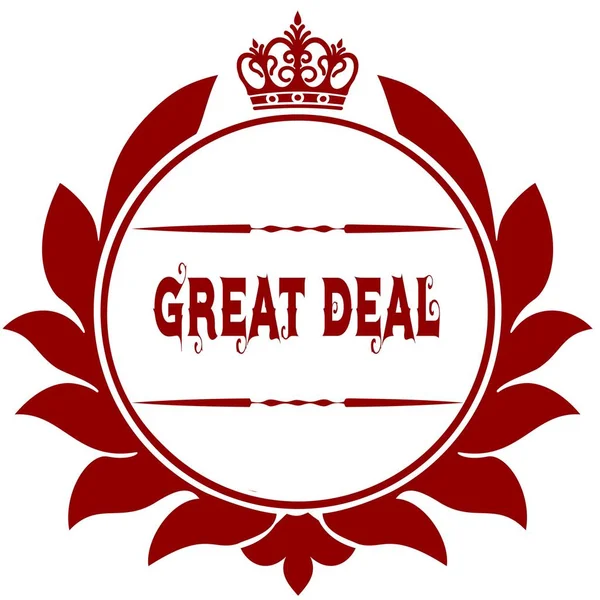 Old GREAT DEAL red seal.