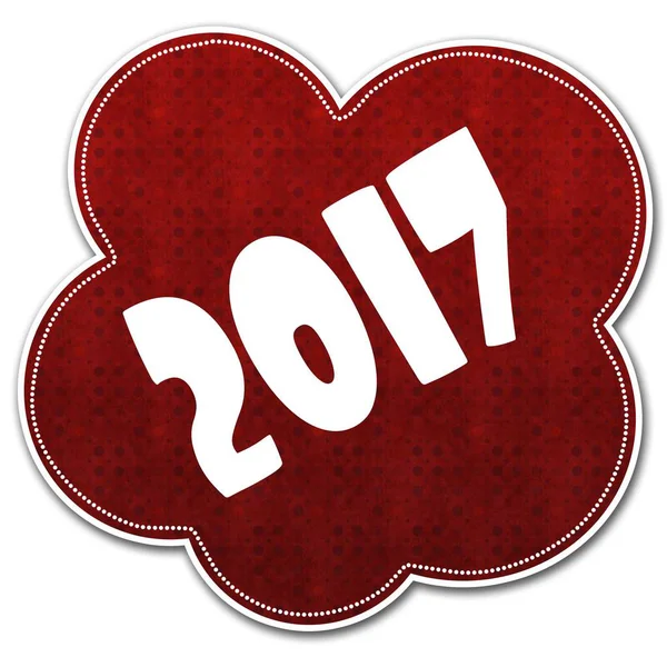 Red pattern cloud with 2017 text written on it. — Stock Photo, Image