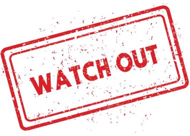 Kırmızı Watch Out pencere boyutu