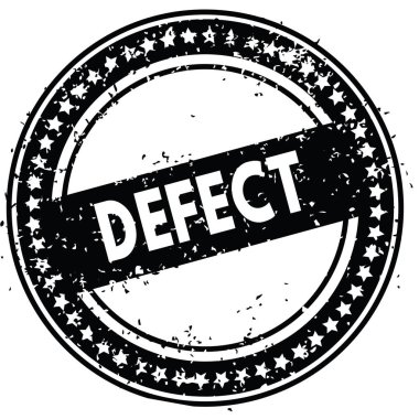 Lastik damgası doku ile siyah kusur sıkıntılı.