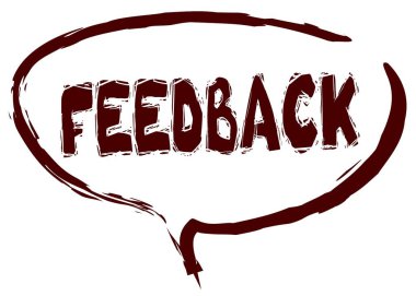 Konuşma balonu geribildirim mesaj ile kırmızı işaret çizdi.