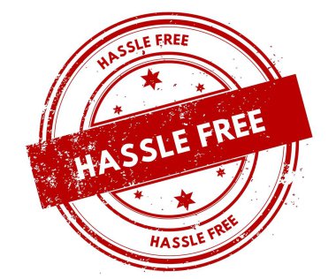 Güçlük özgür sıkıntılı kırmızı pul.